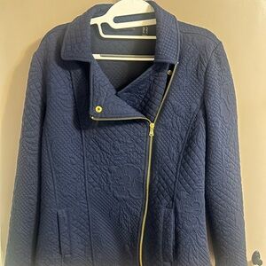 Quilted Navy Blue Jacket